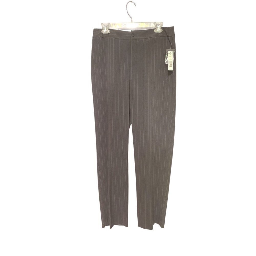 New Croft & Barrow‎ Gray with Blue Pinstripe Stretch Dress Pants Women's Size 10